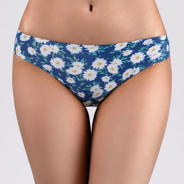 Bragas de mujer Tangas sin costuras suaves estampadas NikouMX