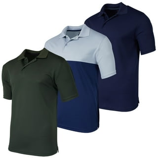 Men's Mesh Dry-Wicking Loose-Fit Short-Sleeve Polo Shirt