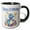 Black/White, variant on 3drose, Cute Party Dinosaur Happy 1st Birthday, 15oz Mug