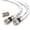 White, variant on G-PLUG RG6 Coaxial Cable, 1 ft, White, 75 Ohm, F-Type Extension Coupler