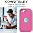 thumbnail image 2 of AICase For iPhone SE 3rd Generation 2022 /iPhone SE 2nd Generation 2020 Case Shockproof Heavy Duty Hard Protective Cover Built-in Screen Protector, 2 of 8
