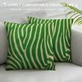 thumbnail image 3 of ARISTURING  Zebra Green Throw Pillow Case Cushion Covers Animal Pattern Natural Decoration for Couch Bed Sofa Car Waist, 3 of 5