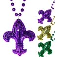 thumbnail image 2 of Collar Bnikion Mardi Gras con forma de flor de lis, 48 cm, 2 of 9