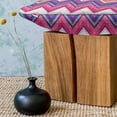 thumbnail image 3 of Chevron Fluffy Throw Pillow Cushion Cover, Chevron Motifs with Variable Angles Parallel Lines Groovy Art, Decorative Square Accent Pillow Case, 16" x 16", Multicolor, by Ambesonne, 3 of 5