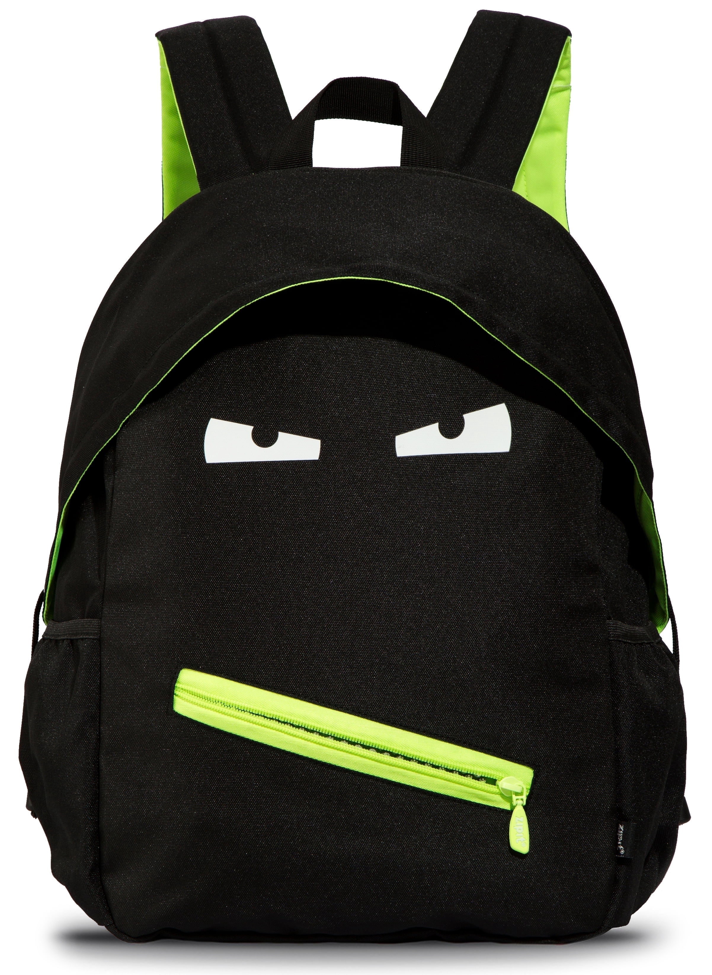 ZIPIT Grillz Backpack for Boys, Cute Book Bag for Kids Elementary School & Preschool (Black)