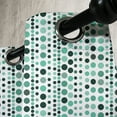 thumbnail image 2 of Ambesonne Modern Grommet Curtain Single Panel, Geometrical Circles Dots, 50"x60", Hunter Green Turquoise, 2 of 5