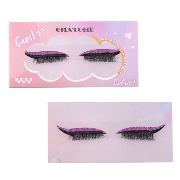 Extensión De Pestañas,1 Pares Colores Pestañas Volumen Rizos Maquillaje para Mujeres D Paquete Pestañas Postizas Rizadas