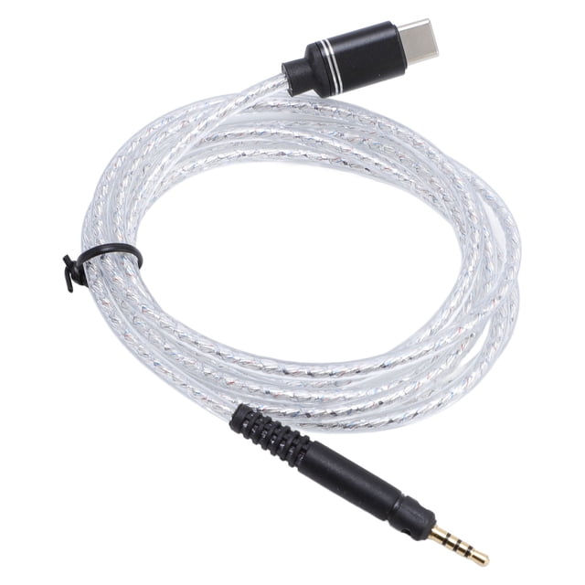 Cable de Auriculares USB C A 2.5 mm, Tipo C A 2.5 mm de cable de Sonido Sun Sonido Conectores de Cobre Con Plato -sid Sonido Cable de Oro de 4.9 Pies Núcle de Alambre PLETADO