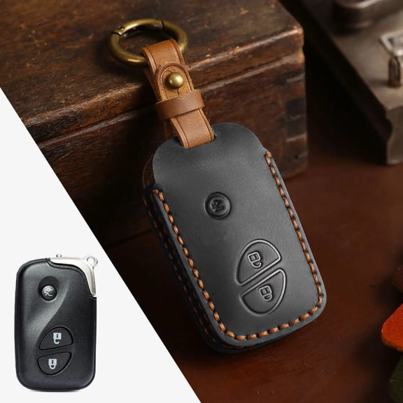 Suitable for Lexus Lexus key bag vintage RX270ES240 Lexus LX570 leather car key sleeve buckle