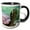 Black/White, variant on 3drose, Turtle, 15oz Two-tone Red Mug