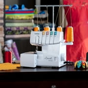 Brother 1034D 3 or 4 Thread Serger with Easy Lay-in Threading, White