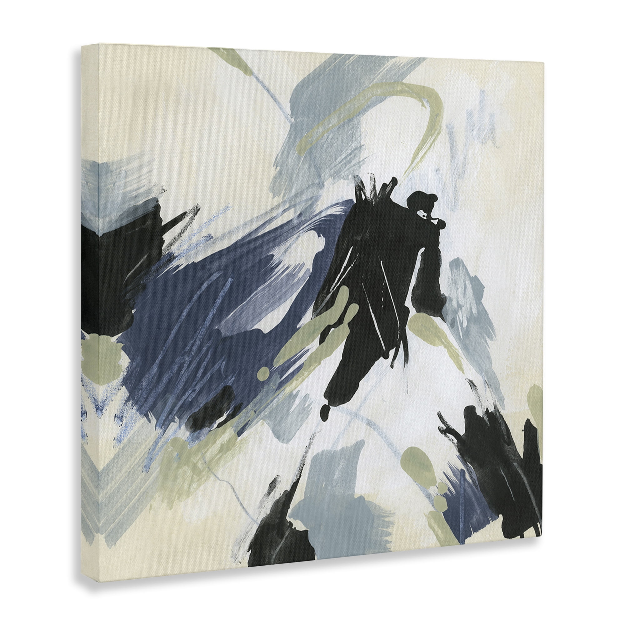 Stupell Industries Dynamic Abstract Pattern Abstract Painting Gallery Wrapped Canvas Art Print Wall Art, 30 x 30