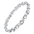 thumbnail image 1 of Heart Shaped Gaussian Magnet Bracelet Adjustable Magnetics Bracelet, 1 of 5