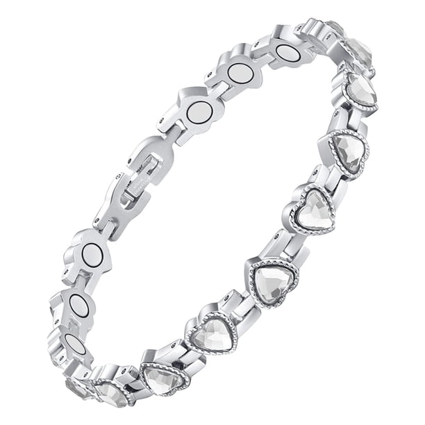 Nueva Pulsera Imán Gaussiana en Forma de Corazón Pulsera Magnética Ajustable