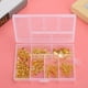 thumbnail image 5 of Kit para hacer aretes con cuentas redondas, ganchos para aretes, juego de accesorios de joyería dorado, 5 of 14