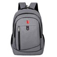 thumbnail image 3 of 1pc Simple Grey Backpack, New Business Computer Duffel Bag, Fashion Casual Large-capacity Travel Backpack, Multi-layer Design Bag, 3 of 5