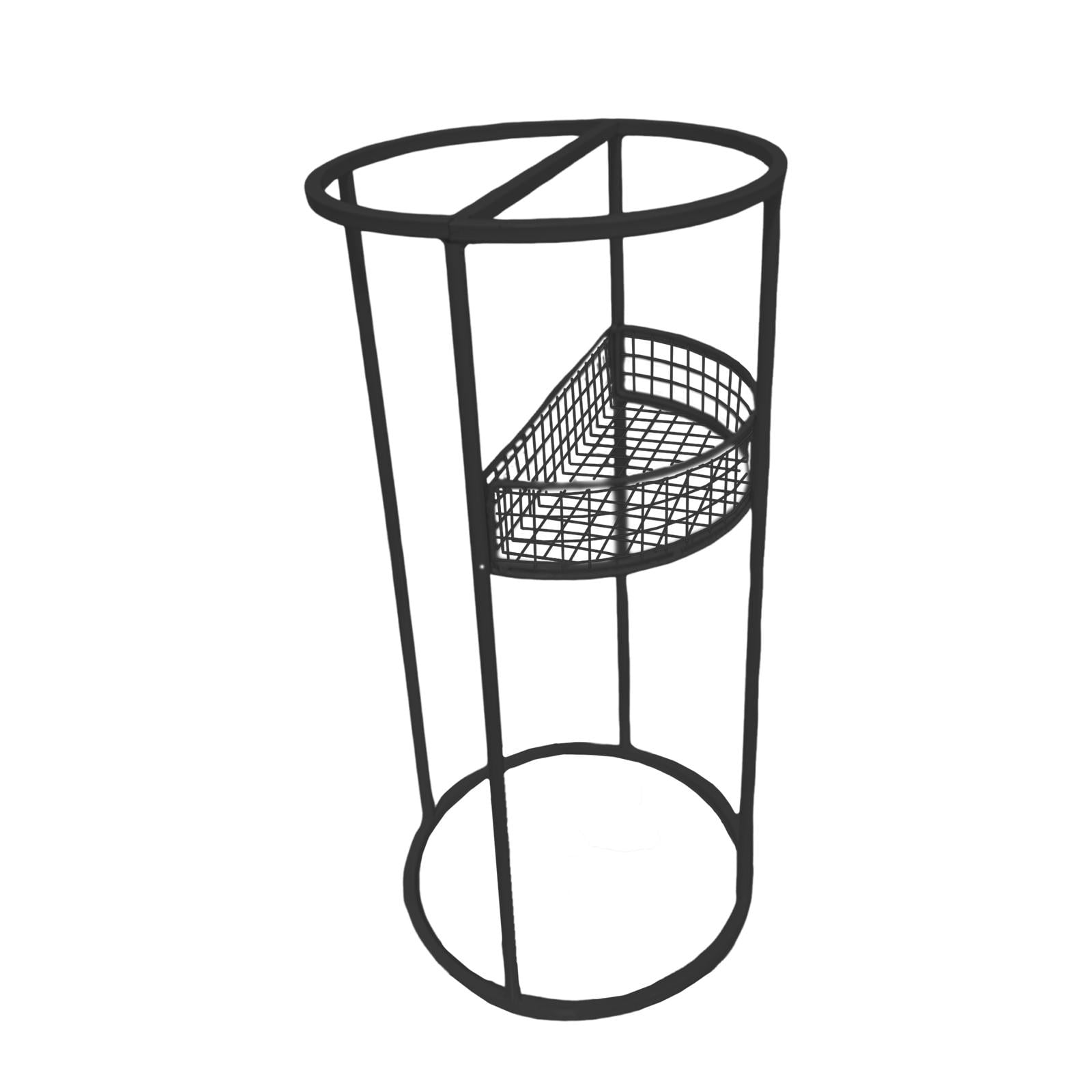 Dualoai Umbrella Stand Metal Round Portable Umbrella Holder for Office Entryway Home Black