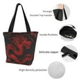 thumbnail image 4 of Disketp Red Dragon On Black Bolsa de Hombro Casual para Mujer, Bolso Cruzado para Compras, Viajes y Uso Diario, 4 of 6