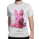 thumbnail image 3 of Camiseta informal de conejito rosa para hombres y mujeres, camisetas de algodón con cuello redondo, camiseta de manga corta con banda de rock punk de Sonic Youth, idea de regalo, 3 of 5