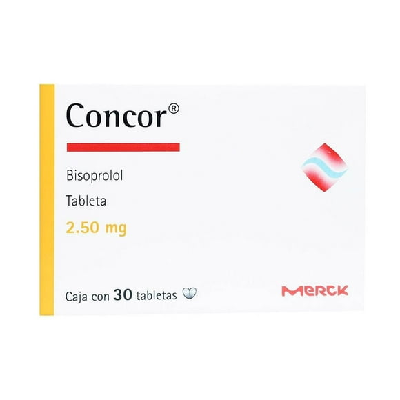 Concor Bisoprolol 2.5 mg 30 tabletas
