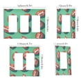 thumbnail image 2 of Yayeee Rocker Switch Wall Plate 1-Gang 4.6"x2.9" Home Decorative Outlet Cover, Brown American Footballs, 2 of 6