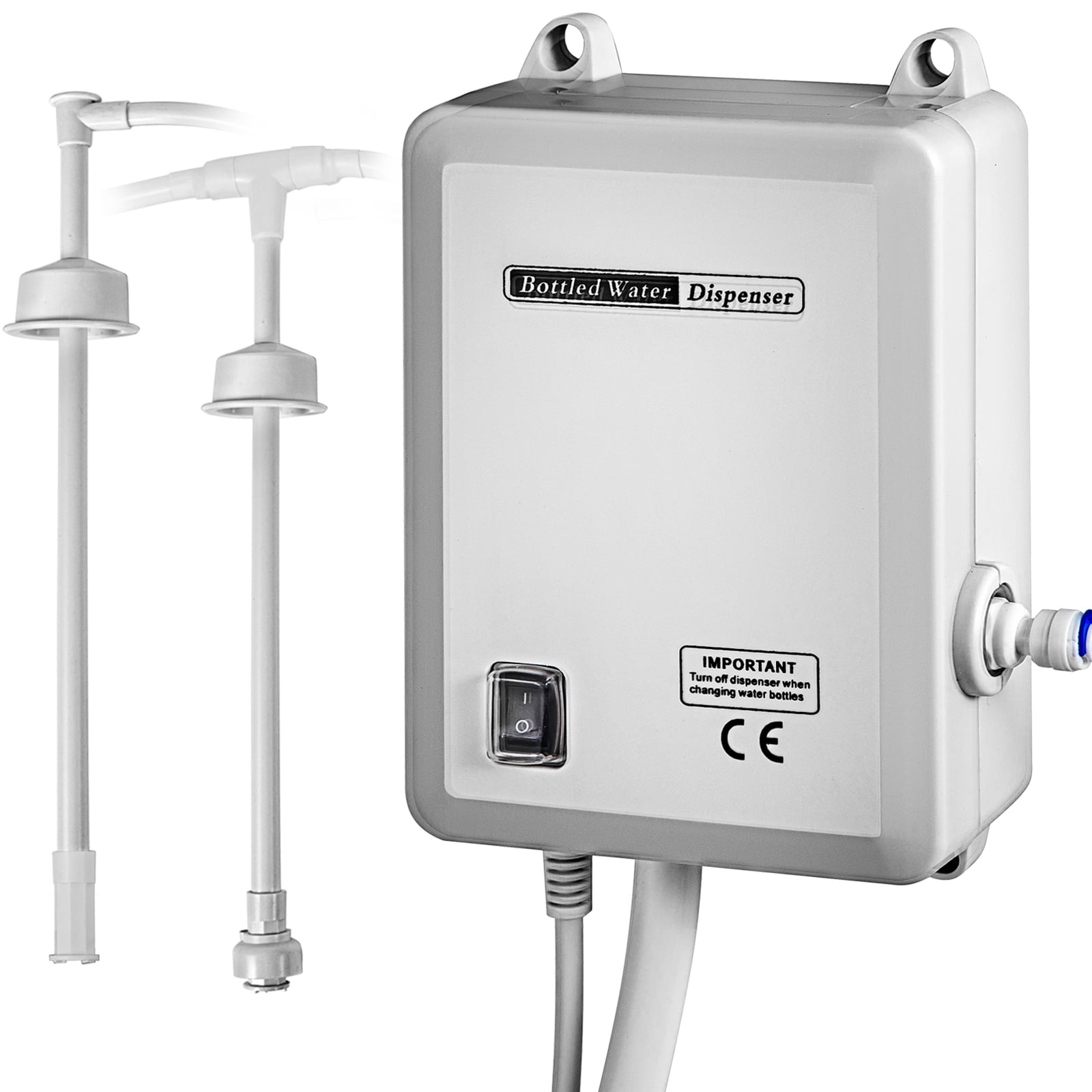 VEVOR Bottled Water Dispenser Pump System, 2x5 Gallon Dispensing System, Automatic Electric Water Dispenser, Double-Pipe Water Jug Pump