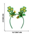 thumbnail image 3 of St. Patrick's Day Headbands for Women Green Headband with Colorful Stripe Tassel Sequin Designs Saint Patricks Day Irish Hair Accessories Holiday Party Favor Hair Supplies Photography Props, 3 of 6