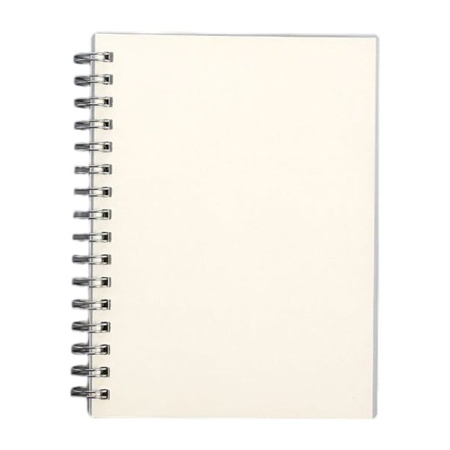 Cateissary Cuaderno de carpeta de hojas sueltas transparente, cuaderno de bocetos para estudiantes, diario semanal, cuadernos de escritura, Suministros de escritura y corrección A6 en blanco 15x12cm