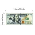 thumbnail image 2 of Money Rugs 100 Dollar Bill Runner Area Rug for Living Room Kitchen Rug Laundry Runner Rug Bedroom Bathroom Mat, 2 of 9