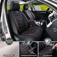 thumbnail image 2 of 2019 for CHEVROLET EQUINOX Seat Cover, Red Lines Car Seat Covers, Waterproof Leather Full Set of 5 Seats Non-slip Beautify Interior, Pet Car Seat Covers, 2 of 9