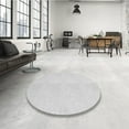 thumbnail image 3 of Ahgly Company Indoor Round Patterned Gray Cloud Gray Area Rugs, 4' Round, 3 of 6