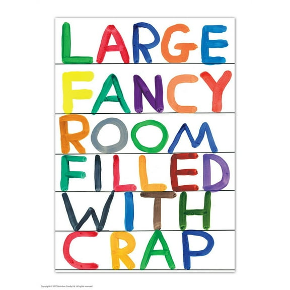Postcard - Funny A6 Print - Large Fancy Room
