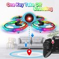 thumbnail image 2 of Mini Drone Dwi Dowellin de 6.3 Pulgadas, Vuelo de 10min, Luces parpadeantes, Fácil de usar, Drones de juguete para niños, 2 baterías, Azul, 2 of 3