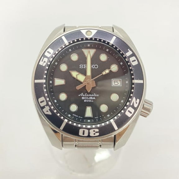 Pre-Owned SEIKO Prospex Diver Scuba Watch 6R15-00G0 Silver Automatic (Good)