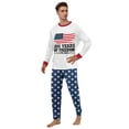 thumbnail image 3 of Matching Family 250th Independence Day Pajamas – 4th of July Pajamas Sets Holiday PJs - Anniversary American Flag 2 Pcs Holiday Family Pjs for Men, Women, 3 of 6