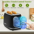 Keenstone 2 Slice Touchscreen Toaster Stainless Steel Toaster with