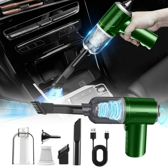 ZFYXGS Car Vacuum Cleaner 10000PA Strong Suction Handheld Wireless Vacuum Cleaner Blower 3 In 1 Portable Vacuum Cleaner For Car Home