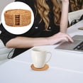 thumbnail image 3 of SHISUYAN Brown Synthetic Coasters Set for Home Use Heat Resistant and Protective 1 Set, 3 of 9
