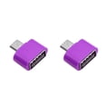 thumbnail image 1 of Sidaley adaptadores OTG, convertidor Micro USB a USB para Android, teléfono inteligente, tableta, PC, disco en U Violeta 2piezas, 1 of 6