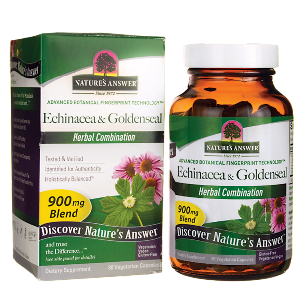 Nature's Answer Echinacea Herb and Root & Goldenseal Root Herbal
