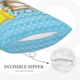 thumbnail image 3 of Pofeuu Dog Takes a Bath in the Bathtub Print Polyester Microfiber Plush Pillowcases, Super Soft and Cozy Pillow Case Covers with Envelop Closure（Pillow core not included）-20"x30", 3 of 6