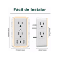 thumbnail image 2 of Regleta Enchufe Con 6 Enchufes Ca Y 3 Usb +1 Type-c LAB.G Tomacorriente de Pared, 2 of 6
