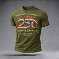 thumbnail image 2 of WAYUTE Mens 250th Anniversary USA Shirt National Flag Letter Graphic Tee Crewneck Top Daily Wear Independence Day T Shirt, 2 of 5