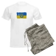 thumbnail image 6 of CafePress - Ukraine Coat Of Arms Flag Pajamas - Men's Light Loose Fit Cotton Pajama Set, 6 of 7