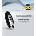 thumbnail image 3 of Keyless Entry Fob Flip Remote Control and DIY Programmer Tool  Replacement for 2013 Infiniti QX56/2014-2017 QX80 with FCC: CWTWB1G744, 3 of 5