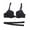 Black, variant on Deep V Plunge Push Up Convertible Bra, Max Cleavage Booster Shaper, Wear Multiple Ways B Cup