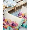 thumbnail image 2 of Outdoor Pillow Covers Throws Abstract Floral Blossom Aesthetic,Waterproof Pillow Cases Pack of 2 Flower Painting Artwork,Durable Cushion Cover Pillowcase for Patio Balcony Couch Garden, 2 of 7