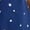 Nautical Navy Stars, variant on Women's Cotton Blend Notch Collar Top and Shorts Pajama Set, 2-Piece, Sizes S to 4X