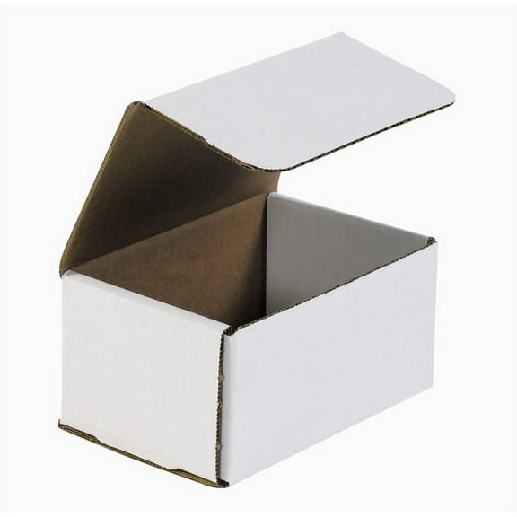 Office Depot® Brand White Corrugated Mailers, 6" x 4" x 3", Pack Of 50