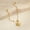 Starfish Bracelet, variant on 18K Gold-Plated Stainless Steel Starfish & White Shell Lockbone Necklace - Coastal-Inspired Minimalist Chain for Women